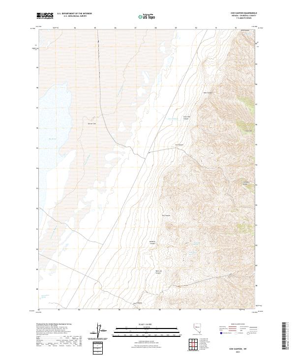 USGS Topographic Map – Cox Canyon