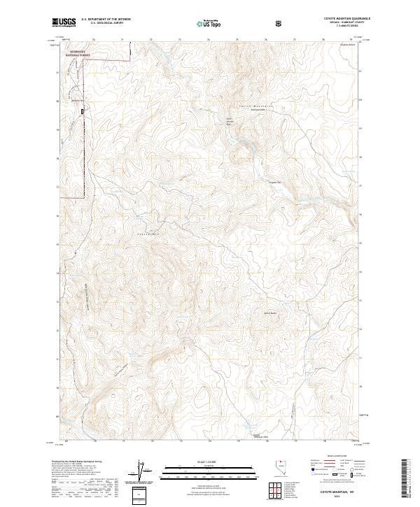 USGS Topographic Map – Coyote Mountain