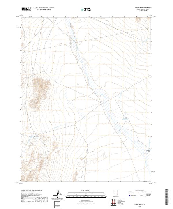 USGS Topographic Map – Coyote Spring
