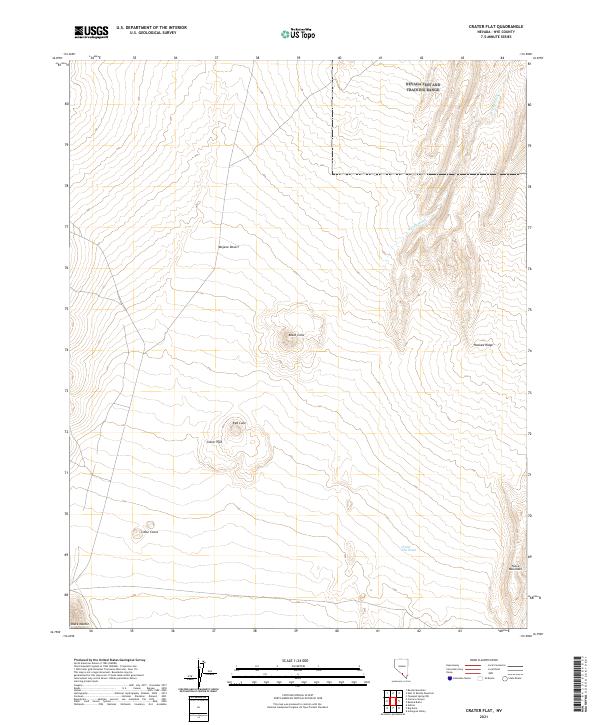 USGS Topographic Map – Crater Flat