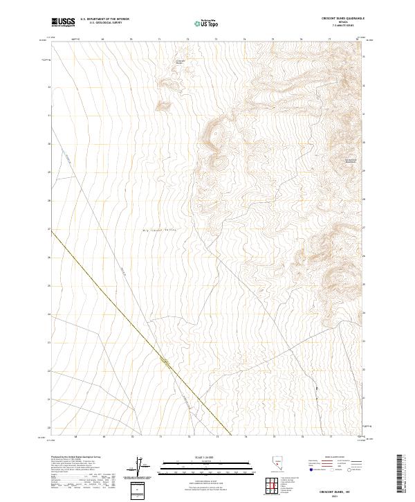 USGS Topographic Map – Crescent Dunes