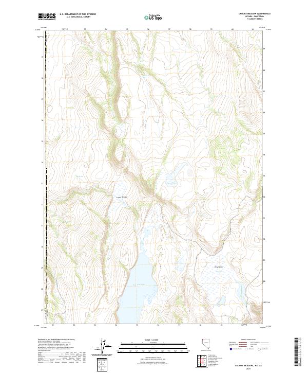 USGS Topographic Map – Crooks Meadow