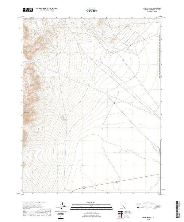 USGS Topographic Map – Crow Springs