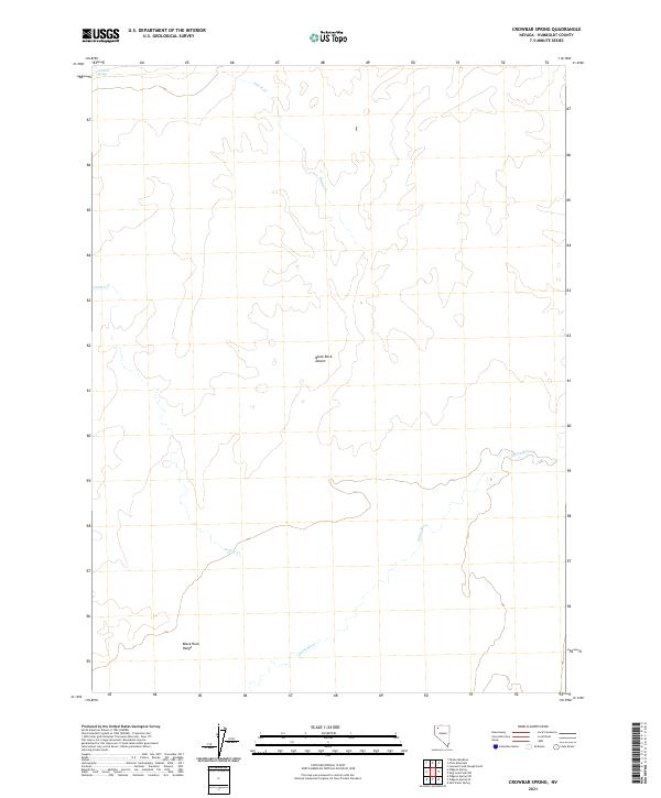 USGS Topographic Map – Crowbar Spring