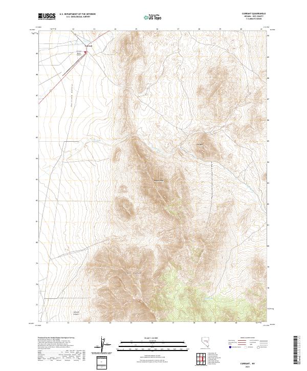 USGS Topographic Map – Currant