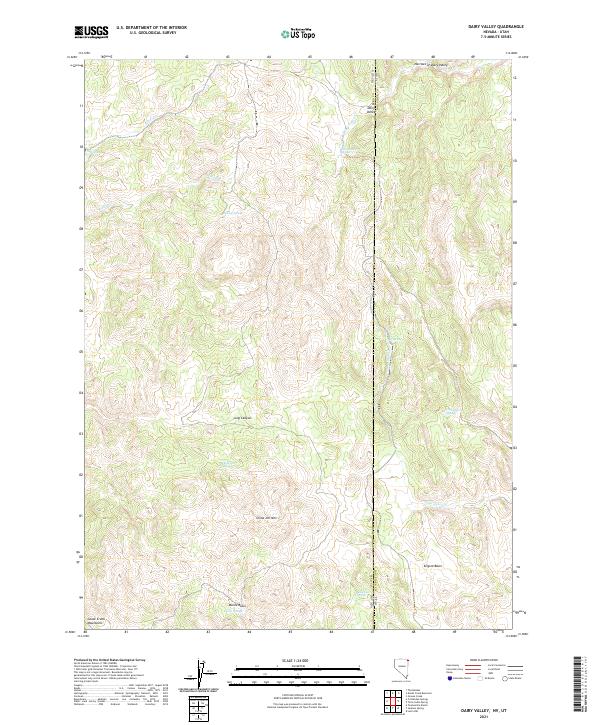 USGS Topographic Map – Dairy Valley