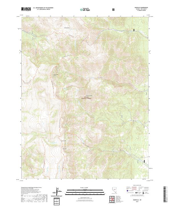 USGS Topographic Map – Danville