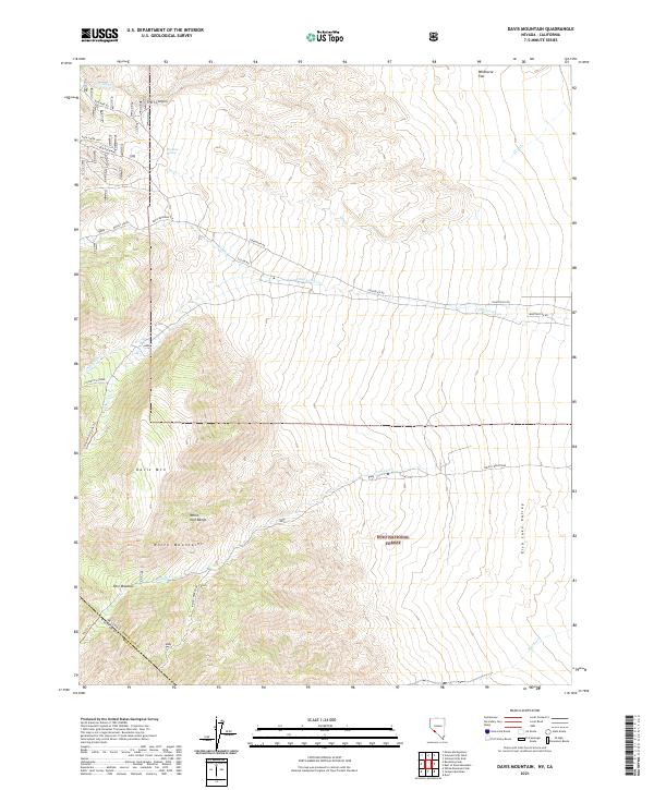 USGS Topographic Map – Davis Mountain