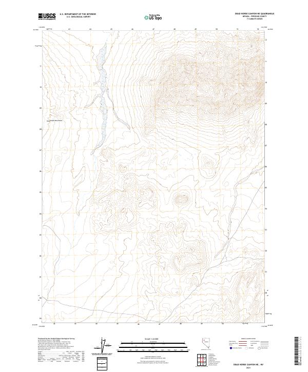 2021 Map of Dead Horse Canyon NE, 2021 Print