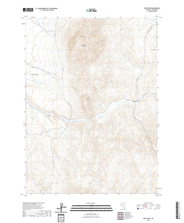 USGS Topographic Map – Deep Creek