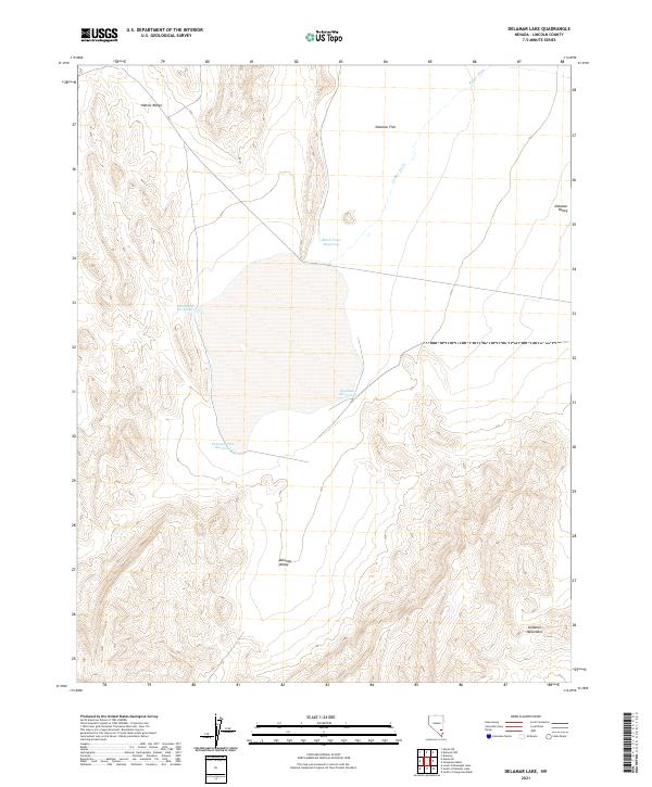 USGS Topographic Map – Delamar Lake