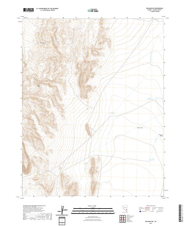 USGS Topographic Map – Delamar NW