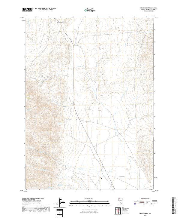 USGS Topographic Map – Denio Summit