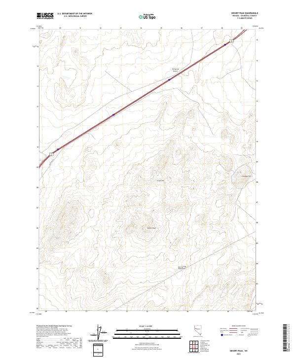 USGS Topographic Map – Desert Peak