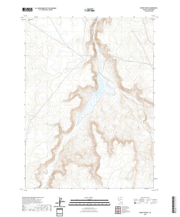 USGS Topographic Map – Desert Ranch
