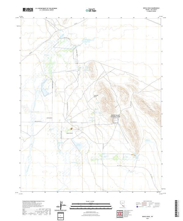 USGS Topographic Map – Devils Hole