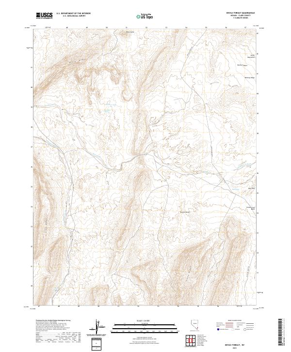 USGS Topographic Map – Devils Throat