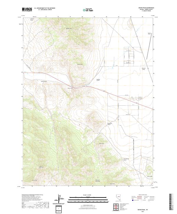 USGS Topographic Map – Devon Peak