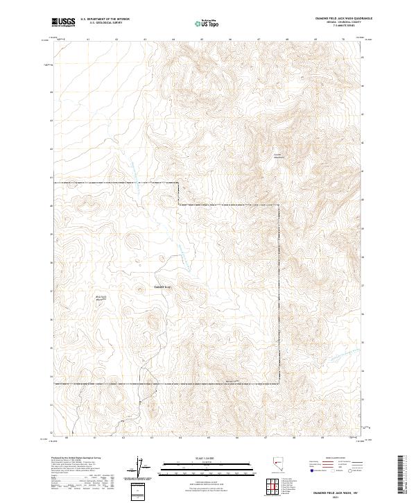USGS Topographic Map – Diamond Field Jack Wash