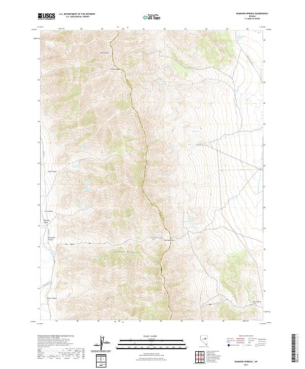 USGS Topographic Map – Diamond Springs