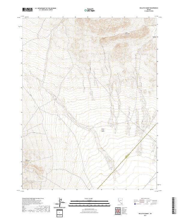 USGS Topographic Map – Dicalite Summit