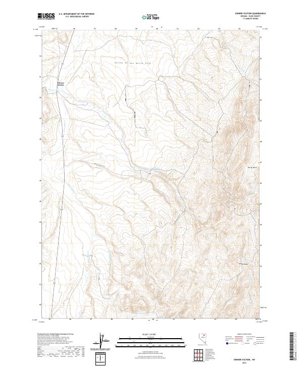 USGS Topographic Map – Dinner Station