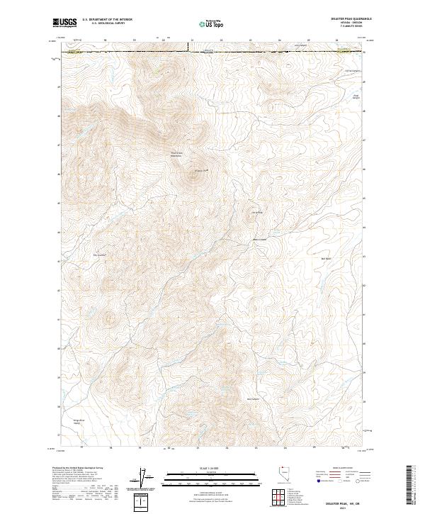 USGS Topographic Map – Disaster Peak