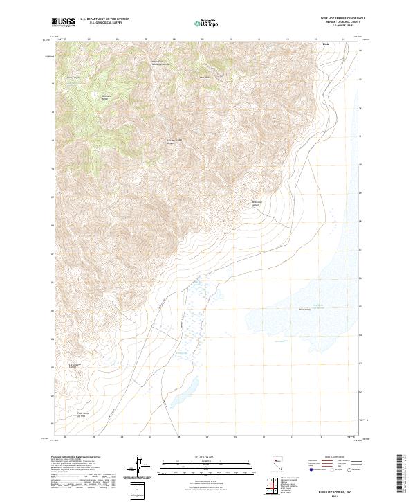 USGS Topographic Map – Dixie Hot Springs