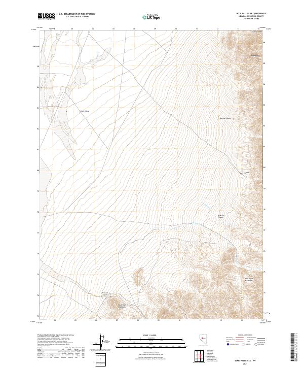 USGS Topographic Map – Dixie Valley SE