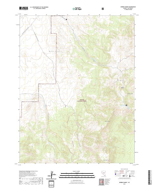 USGS Topographic Map – Dobbin Summit