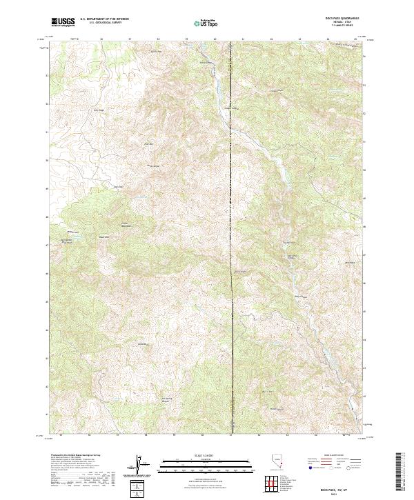 USGS Topographic Map – Docs Pass