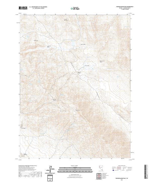 USGS Topographic Map – Dogskin Mountain