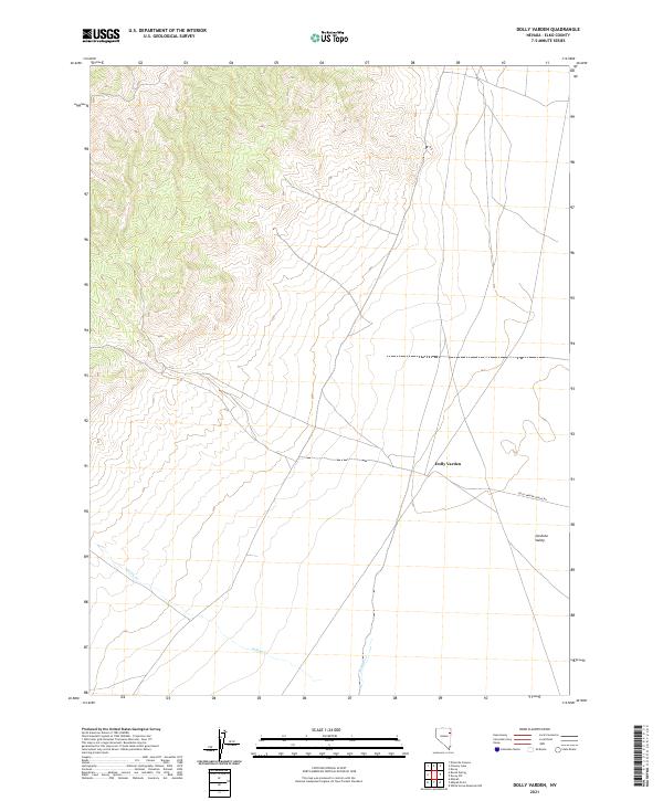 USGS Topographic Map – Dolly Varden