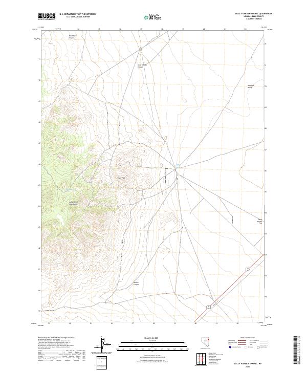 USGS Topographic Map – Dolly Varden Spring