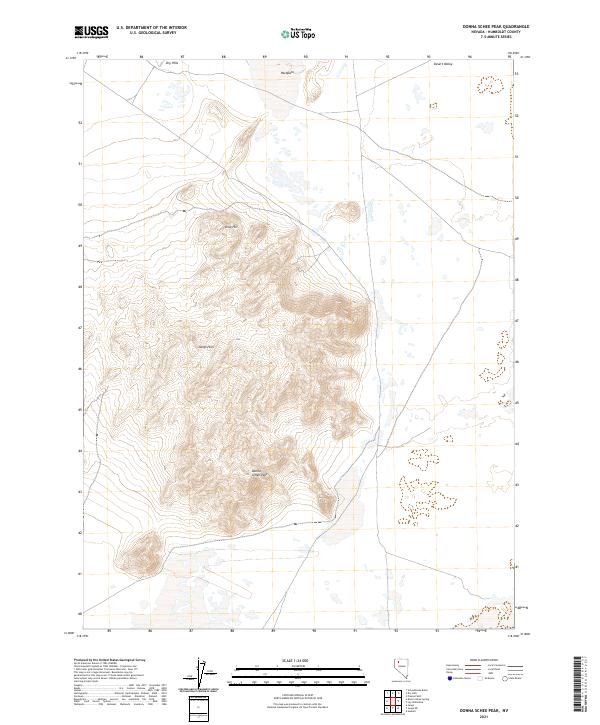 USGS Topographic Map – Donna Schee Peak