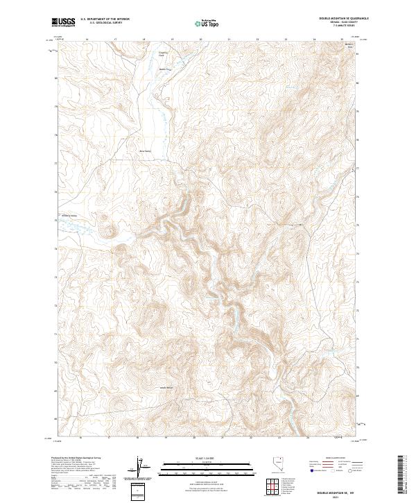 USGS Topographic Map – Double Mountain SE