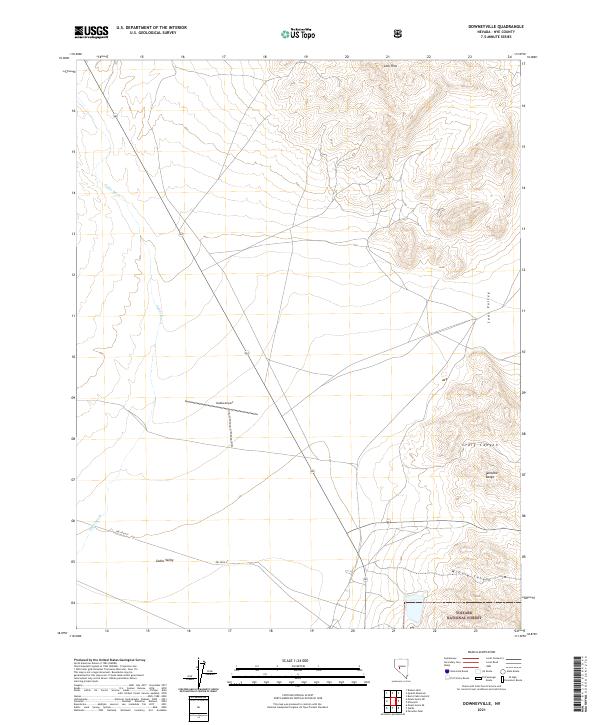 USGS Topographic Map – Downeyville