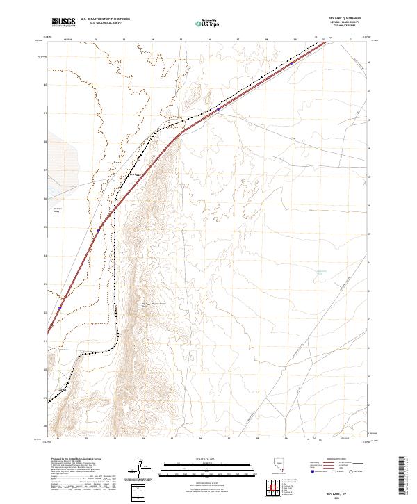 USGS Topographic Map – Dry Lake