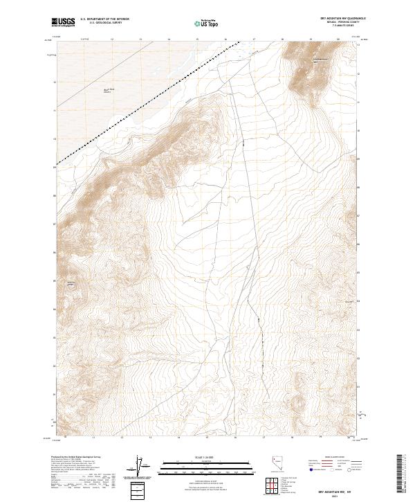 USGS Topographic Map – Dry Mountain NW