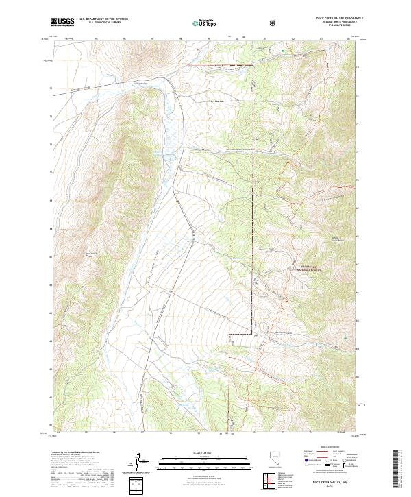 USGS Topographic Map – Duck Creek Valley