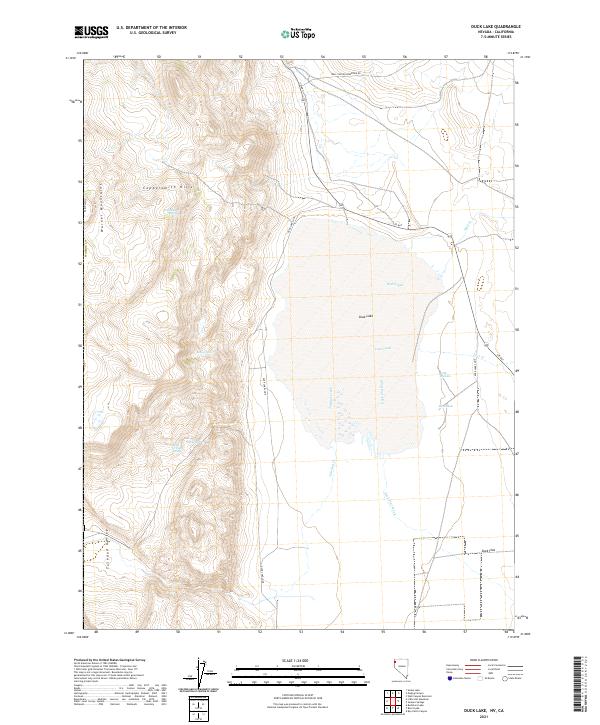 USGS Topographic Map – Duck Lake