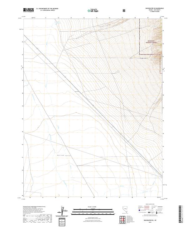 USGS Topographic Map – Duckwater SE