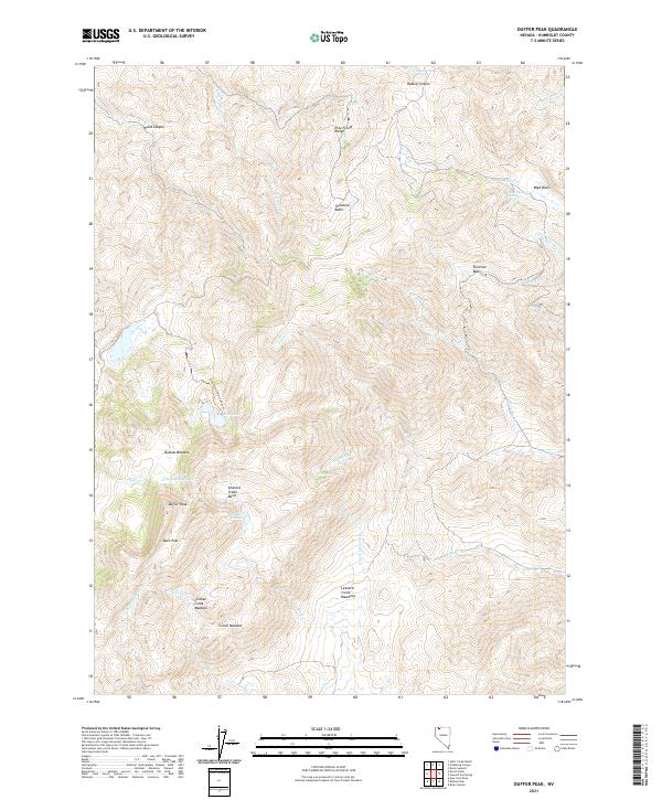 USGS Topographic Map – Duffer Peak