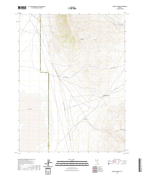 USGS Topographic Map – Dugout Spring