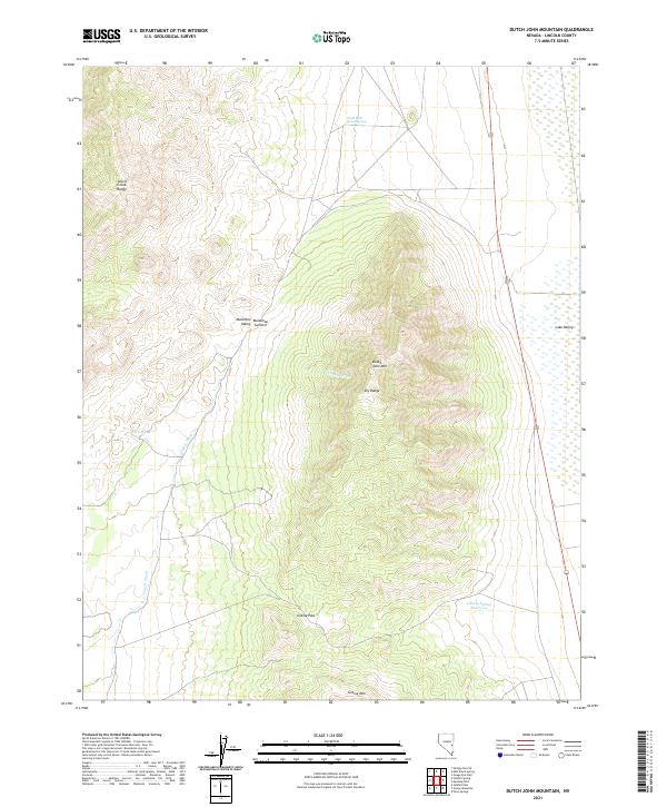 USGS Topographic Map – Dutch John Mountain