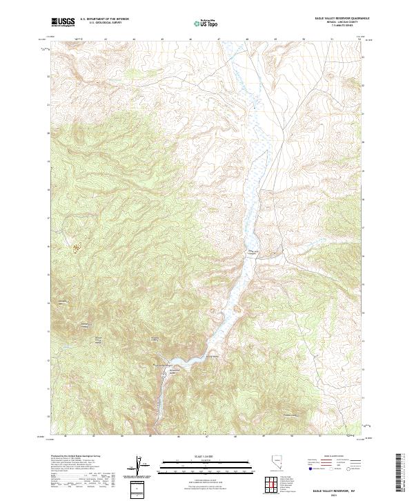 USGS Topographic Map – Eagle Valley Reservoir