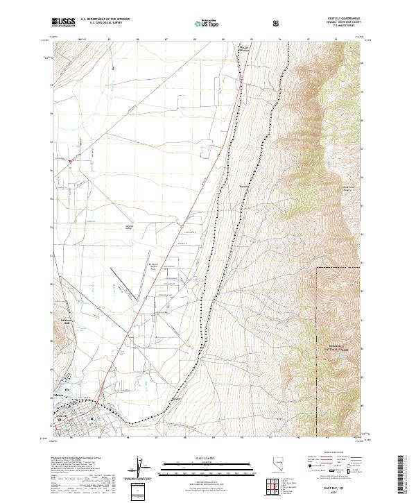 USGS Topographic Map – East Ely