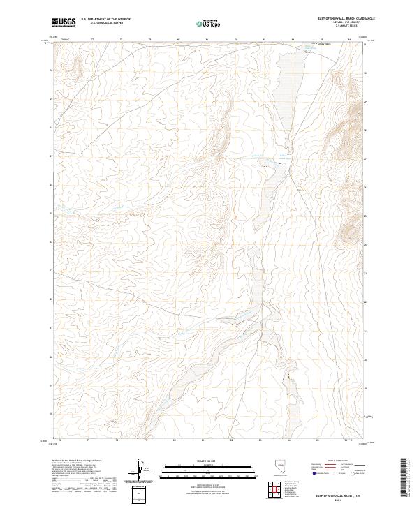 USGS Topographic Map – East of Snowball Ranch