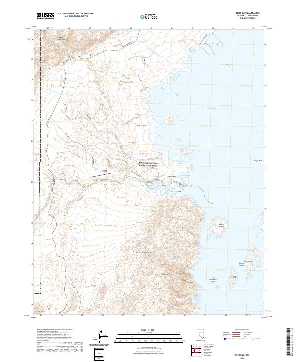 USGS Topographic Map – Echo Bay