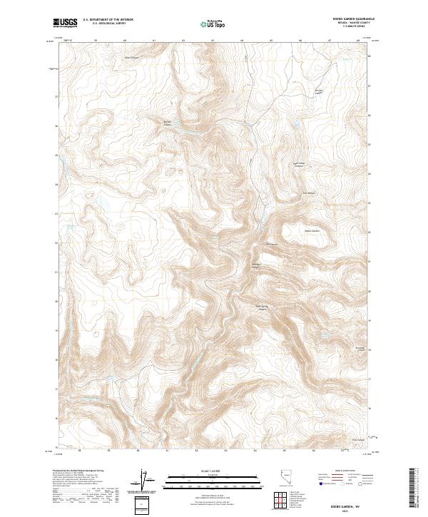USGS Topographic Map – Eddies Garden